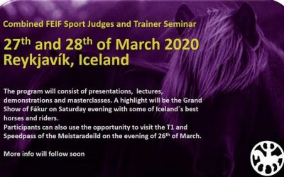 Combined FEIF Sport Judges and Trainer Seminar 2020