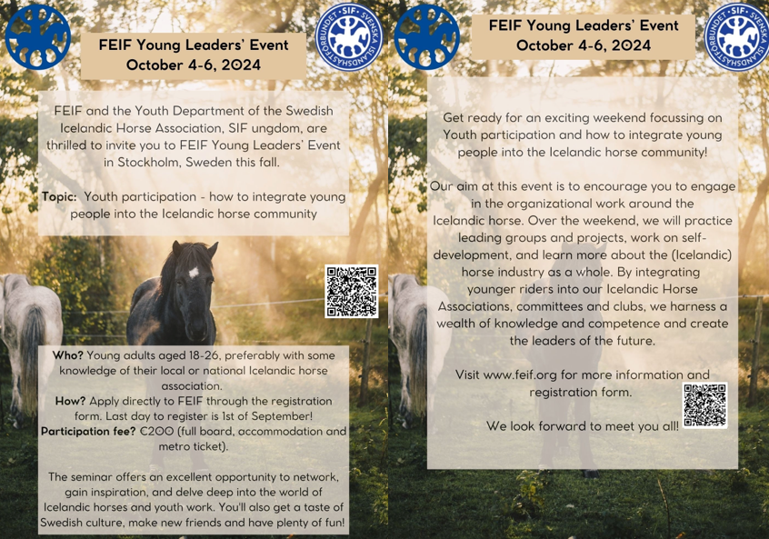 6th FEIF Young Leaders’ Event in Stockholm